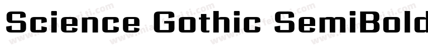 Science Gothic SemiBold SmCnd字体转换